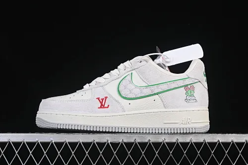 All categories Nk Air Force 1 Air Force series Nk Air Force 1 Low Air Force low-top Nike Air Force 1'07 Low LV joint white gray red Air Force 1 low-top casual sneakers YF9511-802
